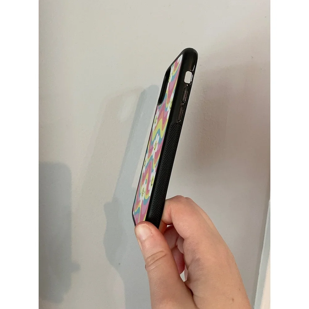 Phone Case Unisex iPhone 11 Multicolor Retro Wavy Daisy Smiley‎ Face Groovy